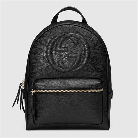 gucci bag backpack black|gucci backpack black leather.